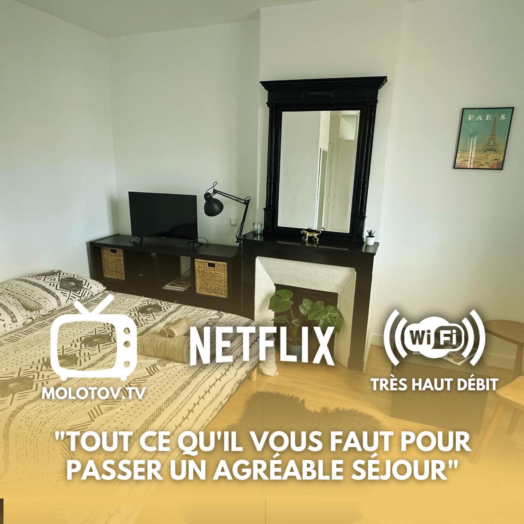 Charmant Studio Au Coeur Du 18E Apartment Париж Екстериор снимка